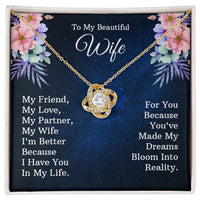 Load image into Gallery viewer, To My Wife - Love Knot Necklace
