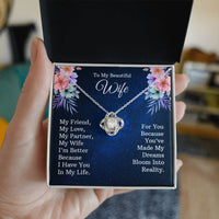 Load image into Gallery viewer, To My Wife - Love Knot Necklace
